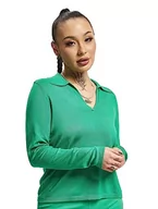 Swetry damskie - ONLY Damski sweter z dzianiny Onlhannah Life Ls Polo Neck KNT Noos, Green Bee, XL - miniaturka - grafika 1