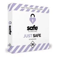 Prezerwatywy - Safe Prezerwatywy klasyczne - Safe Just Safe Condoms Standard 36 szt SJ028A - miniaturka - grafika 1