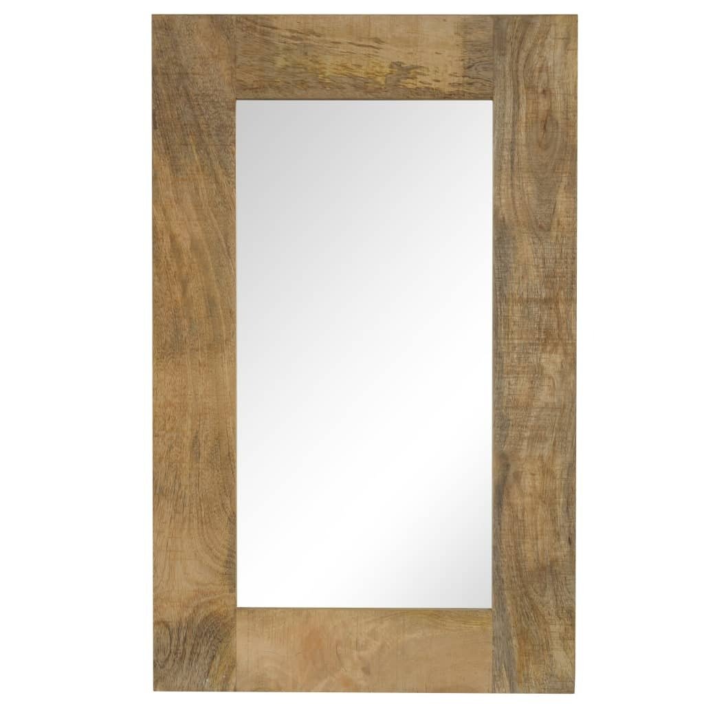 vidaXL Lustro z litego drewna mango 50 x 80 cm - Lustro - Lustro ścienne - Lustro do toaletki - Lustro do przedpokoju