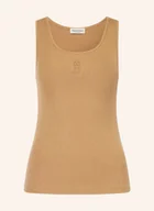 Koszulki i topy damskie - Marc O'polo Top beige - miniaturka - grafika 1