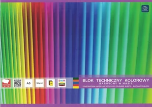 Inter-druk Blok techniczny A5 kolor barw. w masie - Szkolne artykuły papiernicze - miniaturka - grafika 1