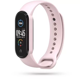 Gumowy pasek Iconband do Xiaomi Mi Band 5 jasnoróżowy - Akcesoria do smartwatchy - miniaturka - grafika 1