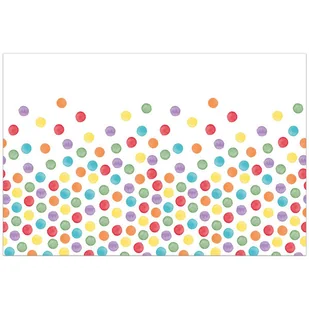 Obrus plastikowy Kolorowe Kropki 120 x 180 cm - Obrusy i serwetki - miniaturka - grafika 1