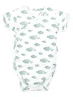 Body dla niemowląt - Chłopięce Body bawełniane krótki rękaw Chmurka biały, Nicol,r.62 - miniaturka - grafika 1