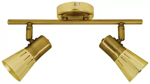 Candellux ARENA LAMPA SUFITOWA LISTWA 2 40W R50 E14 ZŁOTO PATYNA - Lampy sufitowe - miniaturka - grafika 1