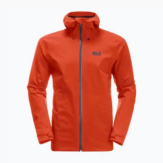 Odzież trekkingowa damska - Kurtka hardshell męska Jack Wolfskin Highest Peak pomarańczowa 1115131_3017 | WYSYŁKA W 24H | 30 DNI NA ZWROT - grafika 1