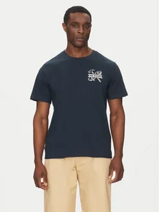 Element T-Shirt ELYZT00522 Granatowy Regular Fit - Koszulki męskie - miniaturka - grafika 1