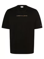 Koszulki męskie - Tommy Jeans - T-shirt męski  Big &amp; Tall, czarny - miniaturka - grafika 1