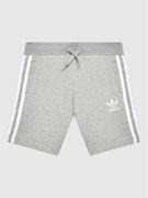 Spodnie i spodenki dla chłopców - Adidas Szorty sportowe adicolor H32343 Szary Regular Fit - miniaturka - grafika 1
