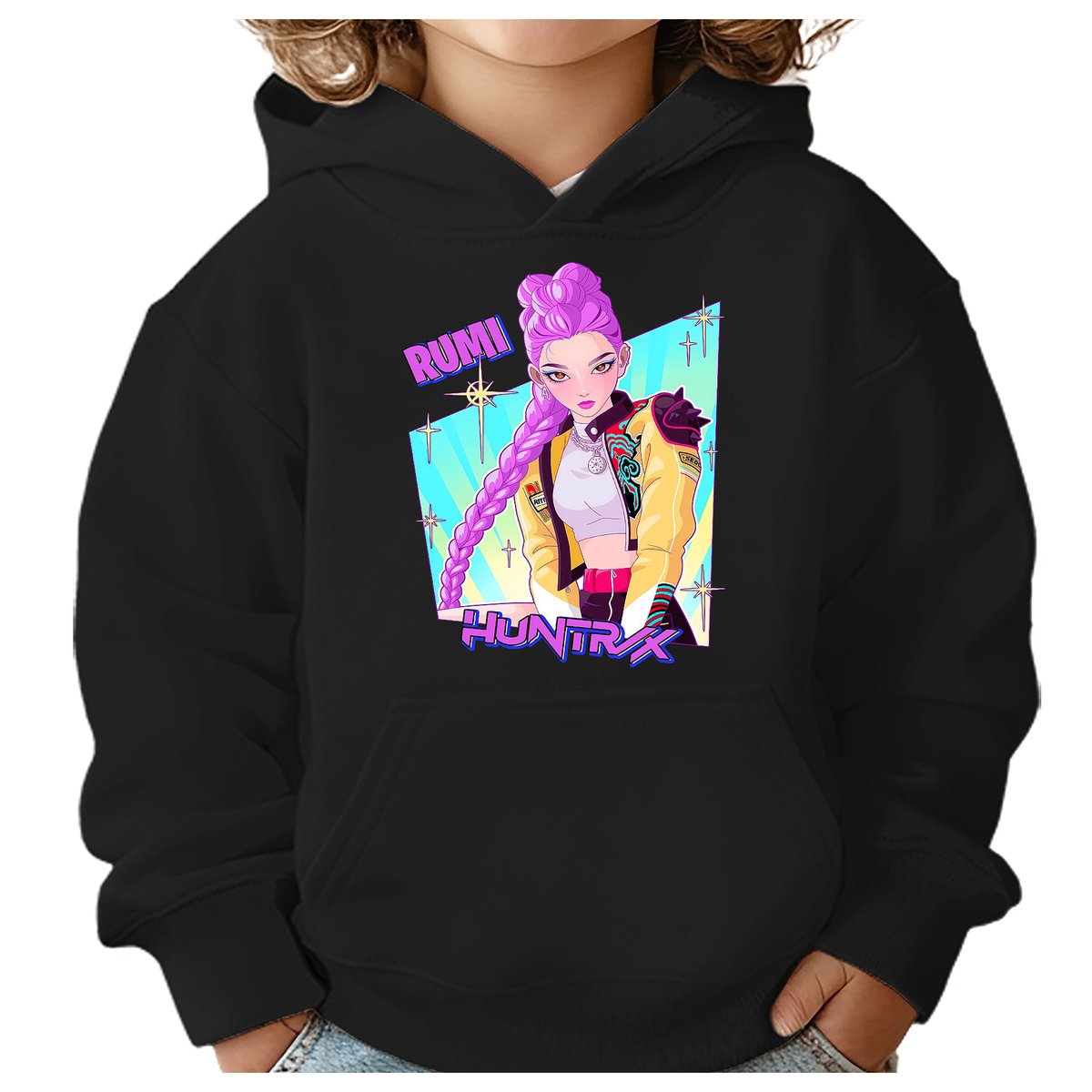 BLUZA DZIECIĘCA HUNTRIX RUMI KPOP 122-128 Z KAPTUREM BAWEŁNIANA JAKOŚĆ