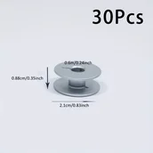 Pasmanteria - TEMU 30 sztuk Premium Aluminiowe Szpulki 55623A, Rdzeń Nici, Akcesoria do Maszyn do Szycia - Wytrzymałe, Kompatybilne z Brother, Juki i Innych - miniaturka - grafika 1