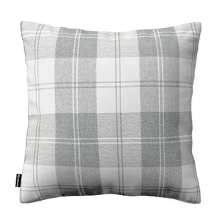 Dekoria Poszewka Kinga na poduszkę krata szaro-biała 43 × 43 cm Edinburgh 100-115-79 - Poszewki na poduszki - miniaturka - grafika 1