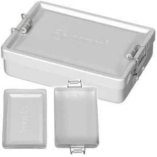 Pudełko aluminiowe wodoodporne, MFH, srebrne, nowe, 13,3 x 9,2 x 3,4 cm - Akcesoria podróżnicze - miniaturka - grafika 1