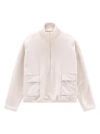 Bluzy damskie - Jeanne Baret Bluza polarowa "Rochefort" w kolorze kremowym - miniaturka - grafika 1