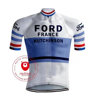 Camisola de ciclismo retro Ford France - REDTED - Koszulki rowerowe - miniaturka - grafika 1