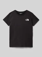 Koszulki dla chłopców - T-shirt z nadrukiem z logo - miniaturka - grafika 1