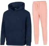 Dresy męskie - 4F OCIEPLANY DZIEWCZÄCY DRES KOMPLET BLUZA SPODNIE / rozm 164 - miniaturka - grafika 1