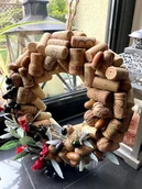 Dekoracje domu - Korkowy wianek ,,Sekcja winna,, - miniaturka - grafika 1