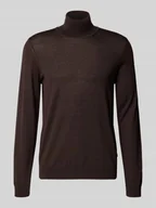Swetry męskie - Golf o kroju regular fit z czystej, żywej wełny model ‘MUSSO’ - miniaturka - grafika 1