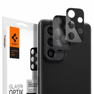 Spigen Szkło hartowane na obiektyw Optik.Tr Camera dla Samsung Galaxy A33 5G/A53 5G/A73 5G Czarny 2 szt.) - Pozostałe akcesoria do telefonów - miniaturka - grafika 1