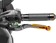 Części motocyklowe - Puig 29onv 2.0 Składana dźwignia sprzęgła z selektorem złota i zielona, czarna - miniaturka - grafika 1