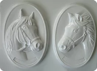 Akcesoria rzeźbiarskie - Obrazki konie, odlewy gipsowe - miniaturka - grafika 1