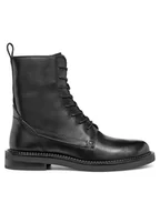 Botki damskie - Geox Botki D Serilda D46WYG 00043 C9999 Czarny - miniaturka - grafika 1