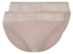 esmara® Majtki figi damskie z koronką, 2 pary (Różowy, XL(48/50)) - Majtki damskie - miniaturka - grafika 1