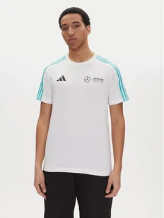 adidas T-Shirt Mercedes - AMG Petronas Formula One Team DNA JV5457 Biały Regular Fit - Koszulki męskie - miniaturka - grafika 1