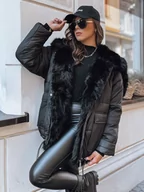 Kurtki damskie - Kurtka zimowa damska oversize BRILLIANCE czarna Dstreet TY3908-L - miniaturka - grafika 1