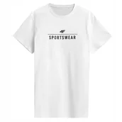 Koszulki męskie - 4F T-Shirt Koszulka Męska Ttshm539 Biała S - miniaturka - grafika 1