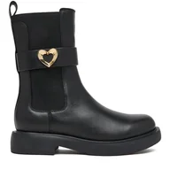 Botki damskie - Botki LOVE MOSCHINO JA24044G0NIA0000 Czarny - miniaturka - grafika 1