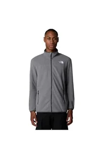 THE NORTH FACE Męska kurtka polarowa 100 Glacier Full Zip Tnf Medium Grey Heather, L - Kurtki męskie - miniaturka - grafika 1