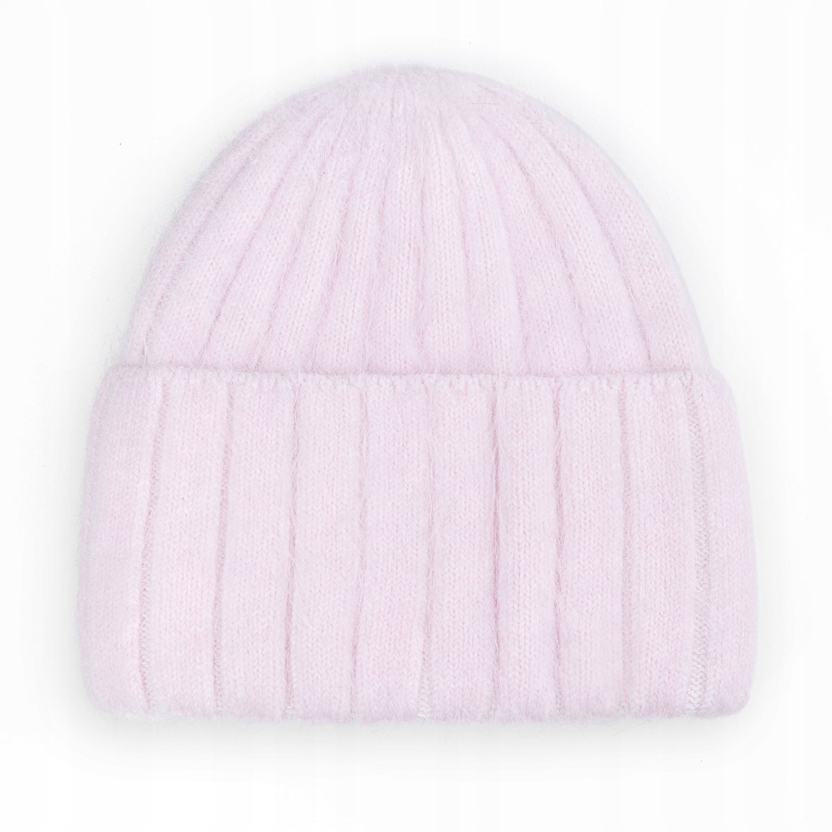 CZAPKA DAMSKA WEŁNIANA WEŁNA ZIMOWA NA ZIMĘ 60% Angora RÓŻOWA KOLORY