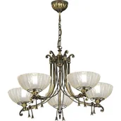 Lampy sufitowe - Amplex Granada lampa wisząca 5x60W patyna połysk 8315 - miniaturka - grafika 1