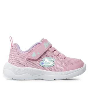 Sneakersy Skechers Easy Peasy 302885N/PKLV Różowy - Buty dla dziewczynek - miniaturka - grafika 1