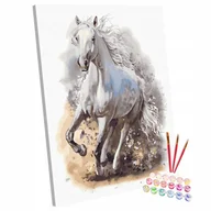 Malowanie po numerach - Zestaw do malowania po numerach, 40x50 cm, Rozpędzony Koń - miniaturka - grafika 1