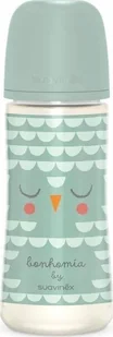 307838-BUTELKA 360ML/SMOCZEK FIZJOLOGICZNY SX PRO DUŻY PRZEPŁYW/SOWA MIĘTOWA/BONHOMIA - Butelki dla niemowląt - miniaturka - grafika 1