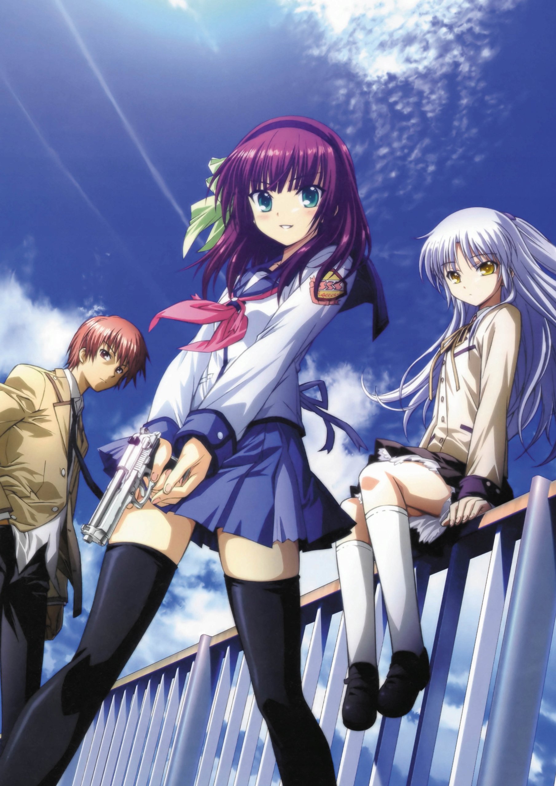 Plakat A3 anime manga Angel Beats