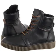 Botki damskie - Botki Czarne Y4303-00 Black (RI319-a) Rieker - miniaturka - grafika 1