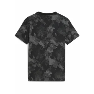 Młodzieżowa koszulka Essentials Camo z nadrukiem na całej powierzchni PUMA Black - Odzież sportowa dziecięca - miniaturka - grafika 1