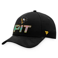 Czapki męskie - Męska czapka z daszkiem Fanatics Authentic Pro Locker Room Structured Adjustable Cap NHL Pittsburgh Penguins - miniaturka - grafika 1