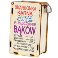 Skarbonki - Śmieszny Prezent na Urodziny dla Chłopaka Dziewczyny Faceta Kobiety SKARBONKA KARNA - miniaturka - grafika 1