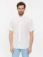 Koszule męskie - Tommy Hilfiger Koszula MW0MW35323 Biały Regular Fit - miniaturka - grafika 1
