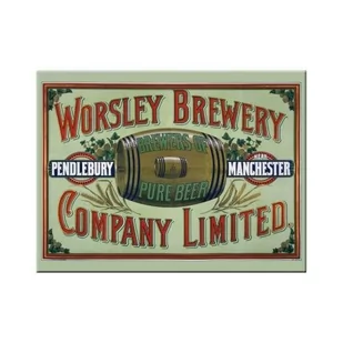 Art Nostalgic 14185 piwa i spirytualiów worsley brewery, magnes, 8 x 6 cm 14185 - Dekoracje domu - miniaturka - grafika 1