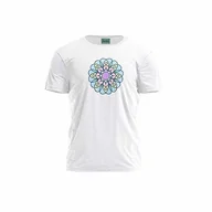 Koszulki męskie - Green Fish, Męski T-shirt z cyfrowym nadrukiem,% 100 bawełna, biały, na co dzień, męski top, rozmiar: L, biały, L - miniaturka - grafika 1