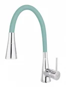 Baterie wannowe i prysznicowe - FERRO ZUMBA II Bateria zlewozmywakowa, elastyczna wylewka 2-funkcyjna, miętowa BZA42M - miniaturka - grafika 1