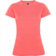 Koszulki i topy damskie - Koszulka Sportowa Damska T-shirt CONTROL DRY ROLY 0423 FLUOR CORAL L - miniaturka - grafika 1
