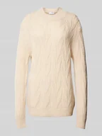 Swetry męskie - Sweter z dzianiny o kroju oversized z prążkowanymi wykończeniami model ‘CARIS’ - miniaturka - grafika 1