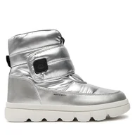 Buty dla dziewczynek - Śniegowce Geox Willaboom J46HWC 0LVNF C1007 D Srebrny - miniaturka - grafika 1
